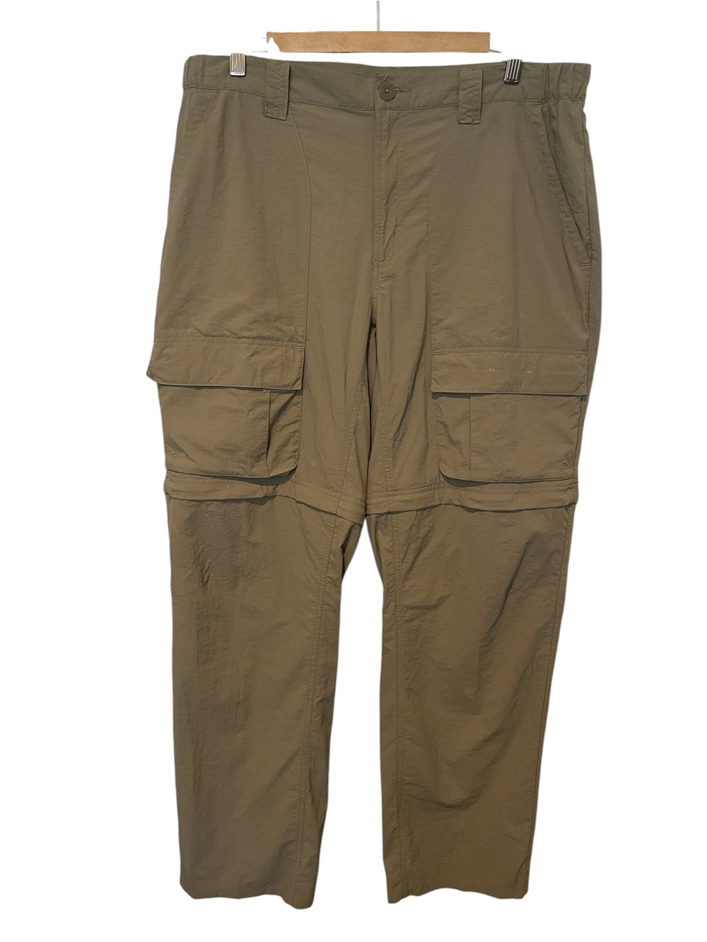 COLUMBIA PFG MENS NYLON CONVERTIBLE OUTDOOR PANTS SZ 36X32